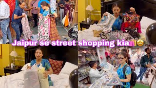 Jaipur k Bappu Bazar se kia khub sara street shopping🛍️ Itna sasta market😱