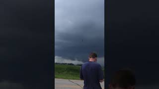 Timelapse of a ROTATING Supercell in IOWA! #iawx #supercell