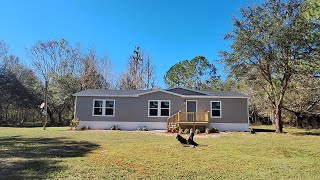 Se Vende Hermoso Mobile Home de 3 Dormitorios 2 Baños con 3 Acres de Terreno en Lakeland, Fl 33809