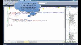 How to create a user control and use it in the content page or master page?