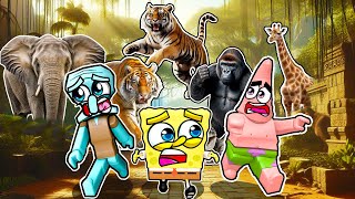 SpongeBob Visits the MOST DANGEROUS ZOO In Roblox!