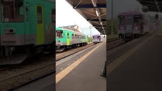 【北条鉄道】北条町駅　普通電車　〝未来〟　到着　[Hojo Railway] Hojomachi Station regular train \