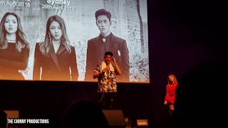 KARD B.M and Jiwoo Aegyo 애교 (Acting Cute) - Wild KARD Tour Melbourne 180426