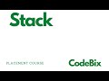 stack implementation using array