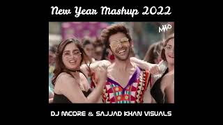 New Year Mashup - Bollywood Party Mashup 2022 - DJ Mcore - Sajjad Khan Visuals  new year mix 2022