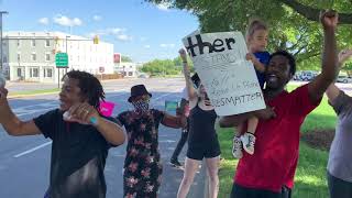 Protest in Uptown Greenwood