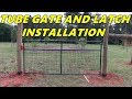 Tube gate and latch installation - Garden and Orchard gate installation Tube gate and latch installation - Garden and Orchard gate installation