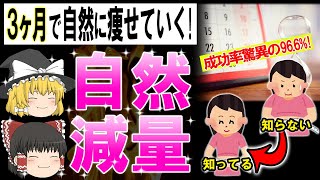 【ゆっくり解説】40代50代が自然に痩せていく! 究極の脂肪の落とし方