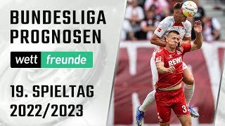 Bundesliga Tipps 19. Spieltag 22/23 ⚽ BuLi Vorschau & Prognose