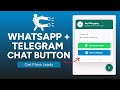 How to Add Floating Chat Button in Website (WhatsApp + Telegram)