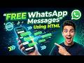 How To Send Free WhatsApp Messages Using HTML, How To Send message on Whatsapp Without Saving Number
