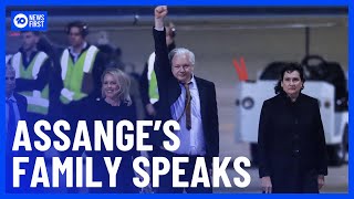 Julian Assange's Family Speaks After Safe Return Home | 10 News First