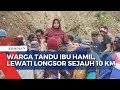 Momen Warga Latimojong Gotong Royong Tandu Ibu Hamil Lewati Longsor, Tempuh Perjalanan 10 Kilometer