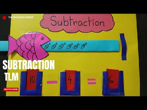 Subtraction Tlm Maths Working Model Subtraction Teaching