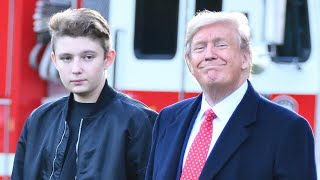 Trump's Getting Roasted For New Comments About Barron's Height