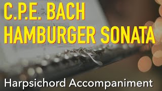 C.P.E. Bach Hamburger Sonata in G Major : CPEバッハ ハンブルグ・ソナタ Harpsichord Accompaniment ハープシコード伴奏