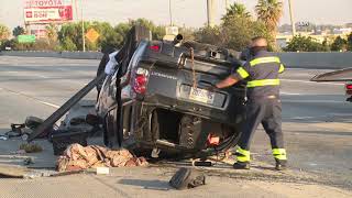 Deadly Rollover Aftermath w/Coroner \u0026 Tow | GARDENA, CA 11.22.20