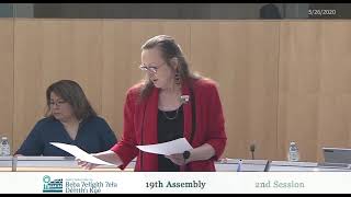 19th Assembly, 2nd Session, Day 21- Dëne Sųłıné Yatıé / Chipewyan Interpretation 26MAY2020