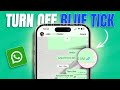 How to Turn Off Blue Tick on WhatsApp on iPhone | Disable Read Receipts