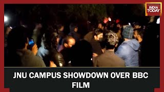 Stones Pelted At JNU Students Watching BBC Series On PM Modi Amid Campus Blackout