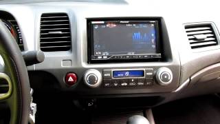 Pioneer AVH-P4300DVD в Honda Civic 4D VIII