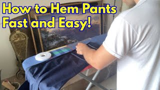 How to Hem Pants Without Sewing - Fast and Easy!