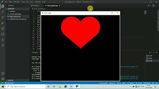 Drawing Heart In Python By Importing Turtle...