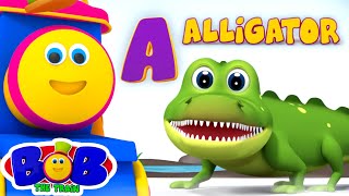 Animals ABC Song | Preschool Learning Videos | Children's Music | Nursery Rhymes - Bob The Train