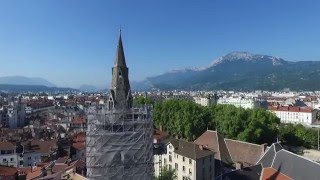 Rénovation du clocher de l'église Saint-André à Grenoble