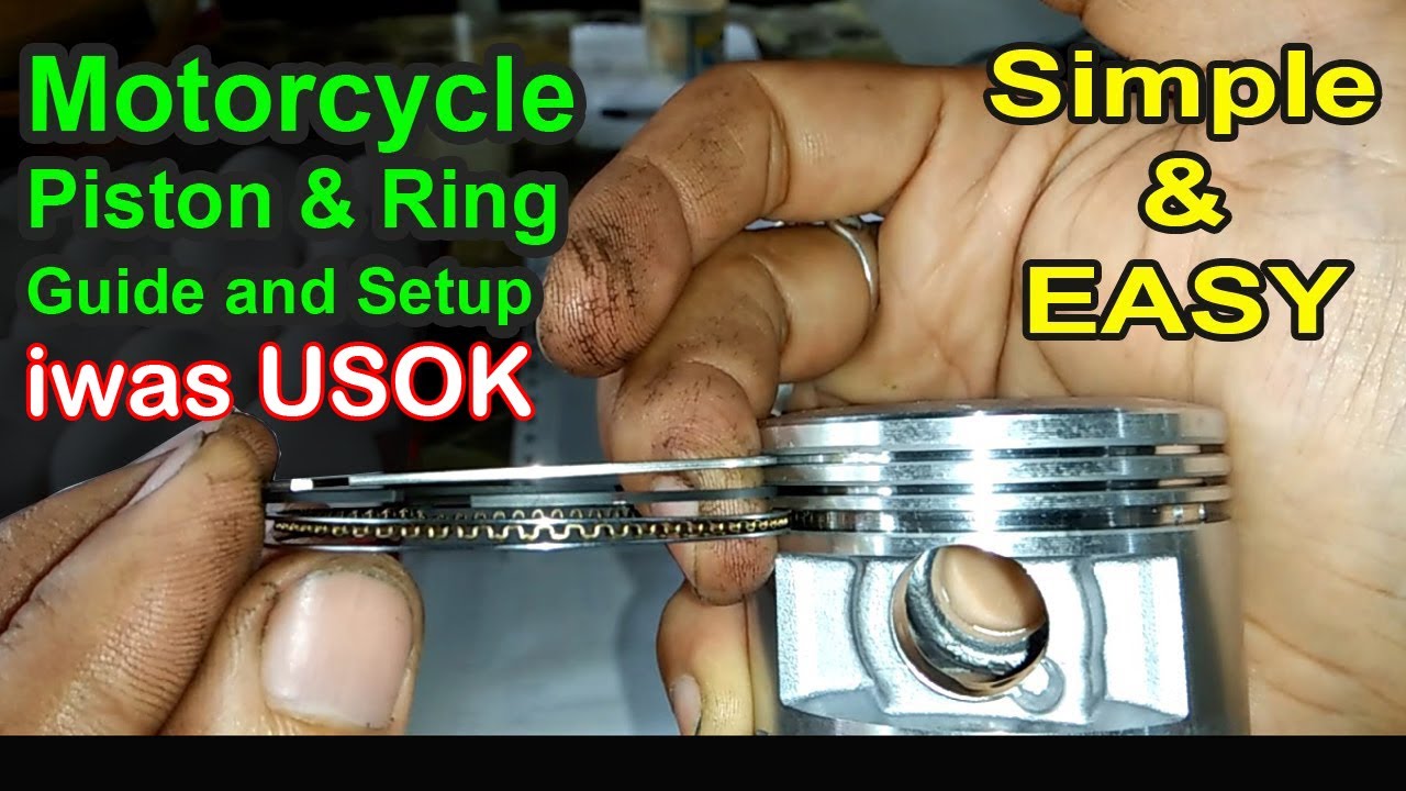 How To Install & Set-up Piston Rings Proper Placement - Gap Arrangement ...