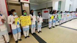 Slogan competition amongst paramedical students of KGMU on National Voters Day 2021