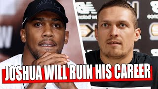 Anthony Joshua WILL RUIN HIS CAREER BECAUSE OF THE FIGHT WITH Alexander Usyk / Fury - Wilder FIGHT