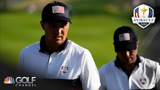 Jordan Spieth finds water after talk with Zach Johnson | 2023 Ryder Cup Highlights | Golf Channel