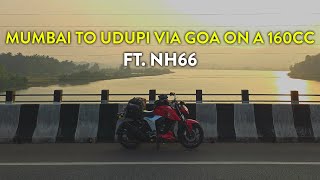 Mumbai to Udupi via Goa on a 160cc ft. NH66 | A 900KMs Solo Ride