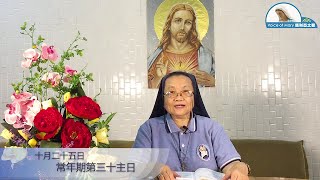 每日聖言分享 【常年期第三十主日(路 12:8-12)】 聖母進教之佑孝女會王素文修女