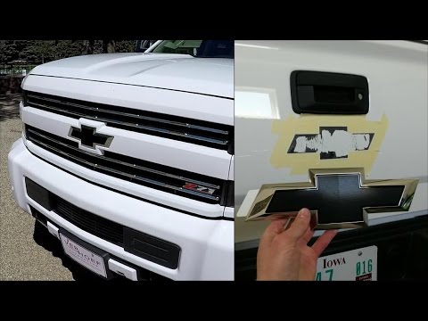 How To Remove/Install Black Bow Ties - 2017 2500HD Silverado How To Remove/Install Black Bow Ties - 2017 2500HD Silverado