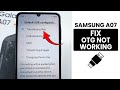 How to Fix OTG Not Working Issue in Samsung A07 - Solve OTG Problem