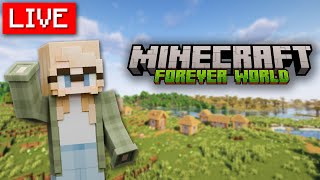 🔴LIVE: Let's Explore and Build in My Forever World! | Minecraft 1.21.4