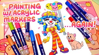 Painting with MORE acrylic markers! ✦ ft. Arrtx Simptap acrylic markers