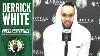 Derrick White on Breaking OUT of Shooting Slump | Celtics Postgame