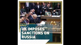 UK imposes sanctions on Russia - #shorts