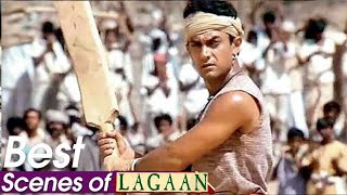 Lagaan Movie Best Scene | LAGAAN Cricket Match Scene Amir Khan Team Win By British Team