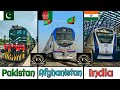 INDIAN RAILWAYS Vs PAKISTAN RAILWAYS Vs AFGHANISTAN RAILWAYS Comparison in 2024 || Triple Comparison