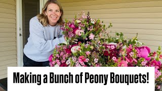 Harvesting & Making Lots of Ballerina Bouquets : flower farm : cut flowers : Zone 5