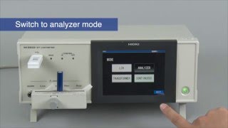 LCR Meter IM3533-01 measurement methods: Frequency sweep measurement