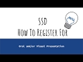 Oral and/or Visual Presentation Step by Step Registration Guide