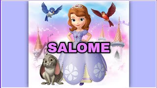 Canción feliz cumpleaños SALOME con la Princesa Sofía / diviértete cantando y bailando
