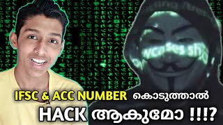 ACCOUNT NUMBER / IFSC കൊടുത്താൽ ഞമ്മടെ BANK HACK ആകുമോ??? | Best Money Making Apps Malayalam 2021