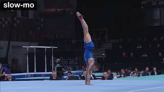 MAG 2022 Artistic gymnastics elements [A] Handstand (slow-mo) tutorial