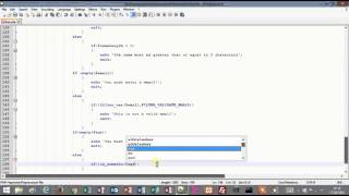 Tutorial 1 - Form Validation - Using javaScript and PHP - Part 7/9 server side age validation